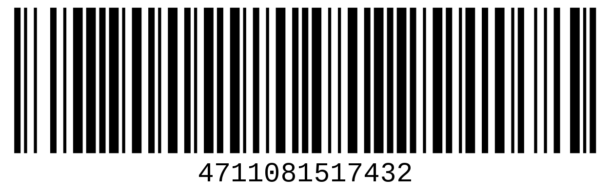Schwarzer Barcode als Beispielabbildung